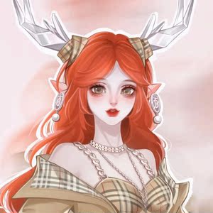 假发女长卷发王者荣耀cos瑶巴宝莉同款遇见神鹿动漫造型全头套式