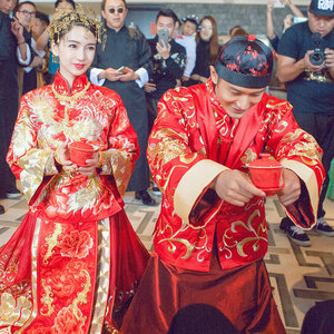 黄晓明同款中式婚服