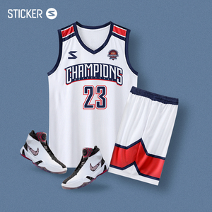 乔丹旗舰店篮球服队服男女儿童训练服套装背心速干大学生球衣定制