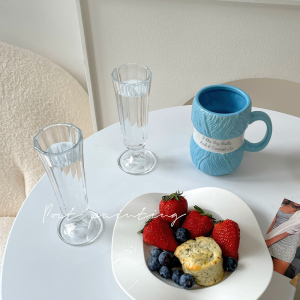 port painting 法式复古酒杯ins风浪漫鸡尾酒杯情侣红酒杯香槟杯