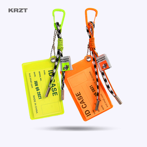 KRZT荧光包包挂件装饰小众设计pvc透明卡包挂书包配饰潮个性饰品