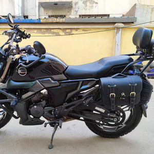 适用升仕310v边包启典150g1 u1侧边箱复古摩托车帆布带支架改装件