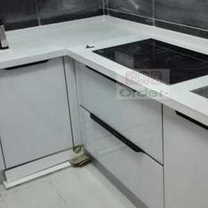 橱柜门定做钢化玻璃门晶钢门厨房柜门订做白色灶台门定制厨柜门板