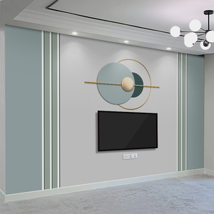 轻奢风客厅电视背景墙壁纸简约卧室3d真丝布墙纸无缝自粘壁画墙布