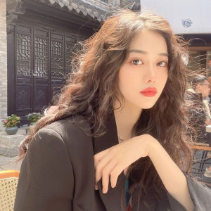 假发女长发自然全头套式网红港风复古长卷发羊毛卷时尚新款假发套