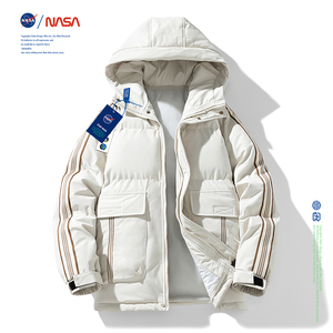 NASA棉衣男士外套秋冬季2023年潮牌加厚保暖棉袄子上衣服羽绒棉服