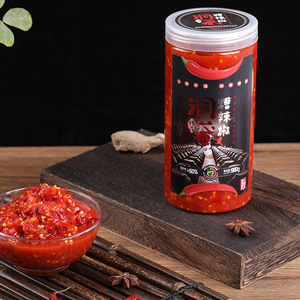贵州特产 湄潭辣妹子洞藏糟辣椒 980g瓶装