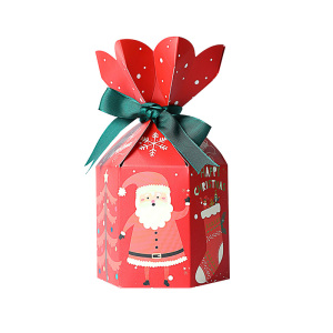 圣诞节礼物包装 高档圣诞平安果苹果包装盒子糖果饼干束口小盒