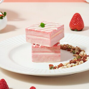 快乐旺哥20枚装红丝绒巧克力派蛋糕草莓树莓味零食整箱蛋糕500g