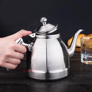304加厚不锈钢水壶烧水泡茶壶电磁炉水壶小茶壶茶具八角壶带漏网