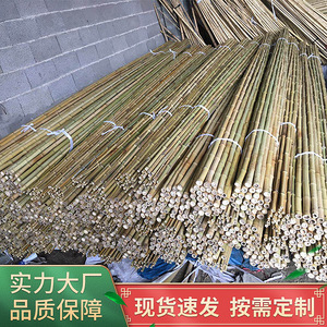 安吉厂家 毛竹子竹条建筑温室大棚菜架长竹竿农业搭架竹杆3米
