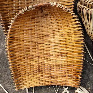 农用建筑泥基竹编挑土粪箕畚斗挑菜手工筐箩筐粪基箕沙石垃圾筲箕