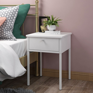 铁艺床头桌i轻奢网红小型简易迷你白色民宿卧室简约床头柜小柜子