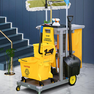 多功能手推车清洁工具车宾馆客房服务清包保洁车布草车酒店工作车