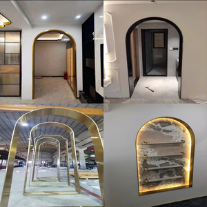 不锈钢门套门框包边圆弧定制装饰窗套收边条异型拱形门钛金踢脚线