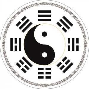 先天太极八卦图墙贴旺人旺丁伏羲太极八卦贴图周易太极图