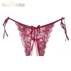 情趣内裤性感女透明骚激情高潮勒阴漏洞胖mm免脱开裆裤大码my