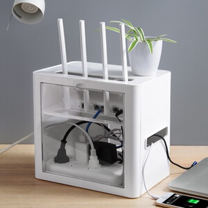 路由器遮丑神器光纤猫收纳盒桌面新款电线网线wifi盒子置物整理箱