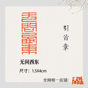 无问西东封泥印风格引首章篆刻书法书画成品闲章国展书法考级印章