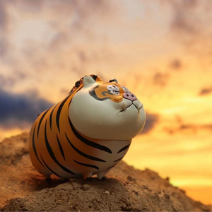 正品 百变胖虎盲盒不二马大叔2022网红新款生日礼物老虎手办摆件