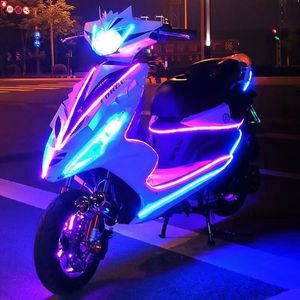 新款鬼火踏板摩托车爆改白幽灵暴走125cc燃油代步车男女通用整车