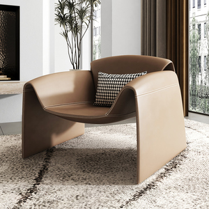 意式极简设计师椅子休闲单人沙发椅客厅异形创意M字螃蟹椅老虎椅