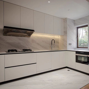 源庚全屋定制现代简约开放式整体厨房柜组装厨房橱柜轻奢厨柜定做