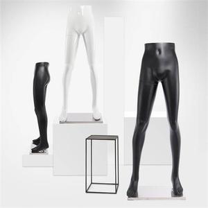 男裤模腿模下半身模特道具亮白哑黑玻璃钢男模特可订制