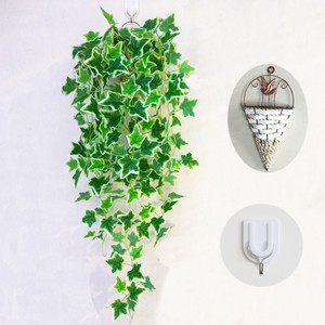 玫瑰花布艺 仿真 手工藤条藤蔓塑料假叶子吊兰装饰树叶吊篮绿萝.