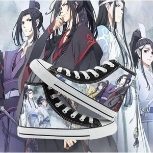 魔道鞋子女生运动鞋二次元祖师魏无羡周边动漫高帮日常古风帆布鞋