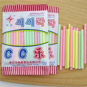 韩星cc乐吸管糖cc棒棒8090后儿时童年怀旧零食16g网红儿童糖果