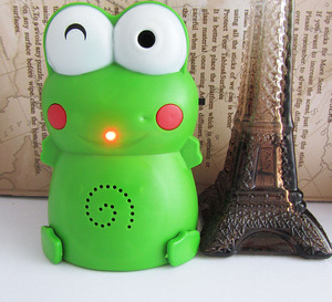 卡通青蛙电子光感应迎宾器 入门欢迎光临迎客门铃电子感应迎宾器
