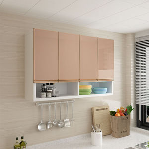 厨房吊柜墙上储物柜钢化玻璃门合金边框墙壁柜卫生间收纳柜可定制