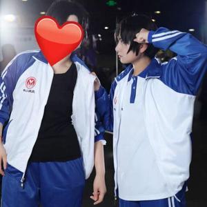 伪装学渣co贺朝谢俞立阳二p中校服cosslay服装同人动漫周边