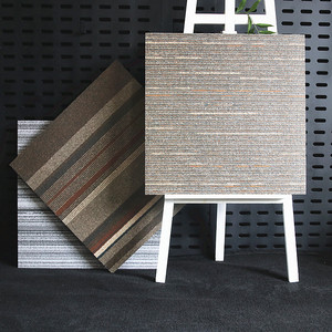 地毯砖600x600酒店民宿亚麻布纹瓷砖客厅卧室书房地砖阳台仿古砖