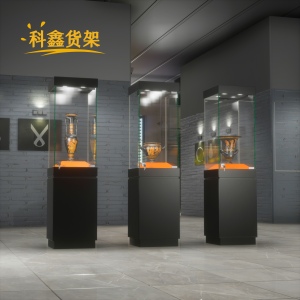 可定制手办玉器文物艺术展柜博物馆展台精品古董玻璃展示柜手办柜