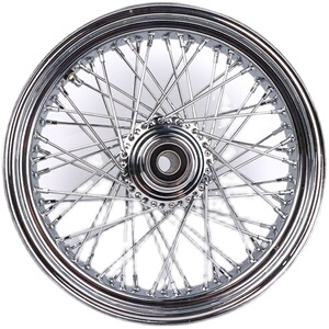 哈雷改装电镀辐条前轮轮毂16*3w.5英寸60辐条摩托复古chopper现货