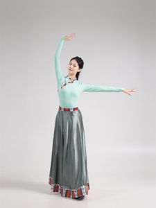 2024藏族女款艺考舞蹈演出表演服饰定制少数民族西藏藏族服装