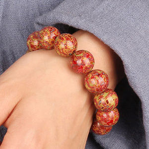 donguan冬官漆器手工大漆珠手串diy佛珠手串男女款项链饰品后庭花