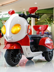 gb好孩子官网奥特曼超人儿童电动摩托车三轮宝宝电瓶童车充电遥控