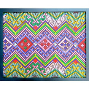 酒楼壮族装饰画广西特色20寸画壮锦装裱画民族风民宿办公室挂画