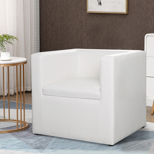 单人小沙发白色