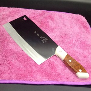 新款双美切得片刀快切 橡塑柄不锈z合金铬钢刀 锋利肉片刀菜刀202