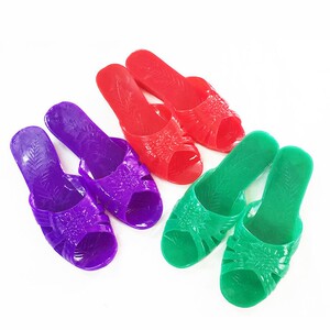 老式熟胶拖鞋珠江菊花水晶耐磨防滑经典公主凉鞋加厚妈妈凉拖女潮