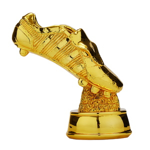 欧洲杯金a靴金鞋奖杯梅西c罗射手奖定制模型足球比赛奖杯奖品球迷