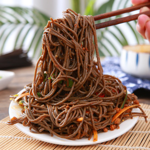 陕西活络面速食荞麦饸饹面面条速食饸饹圆挂面面条无糖精苦荞面条