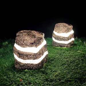 庭院装饰石头灯发光双峰石层叠石户外草坪灯花园别墅景观灯单峰石