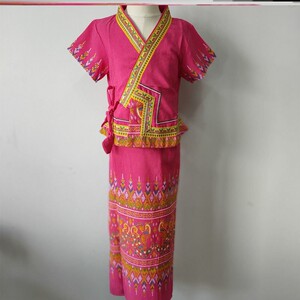 傣族泼水节儿童衣服