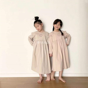 peekaboo韩国进口正品童装代购女童儿童小飞袖娃娃衫连衣裙棉睡裙