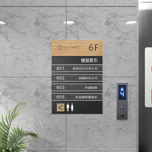 楼层索引牌可更换楼层指示牌酒店指引牌出入大厅去向牌楼层标识牌